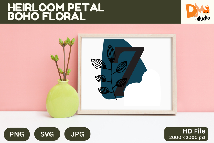 Boho Floral Svg Image 10