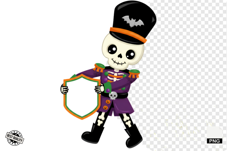 Halloween Characters & Banners Clipart