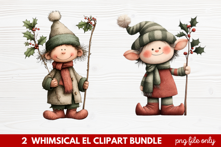 Cute Elf Clipart Image 8
