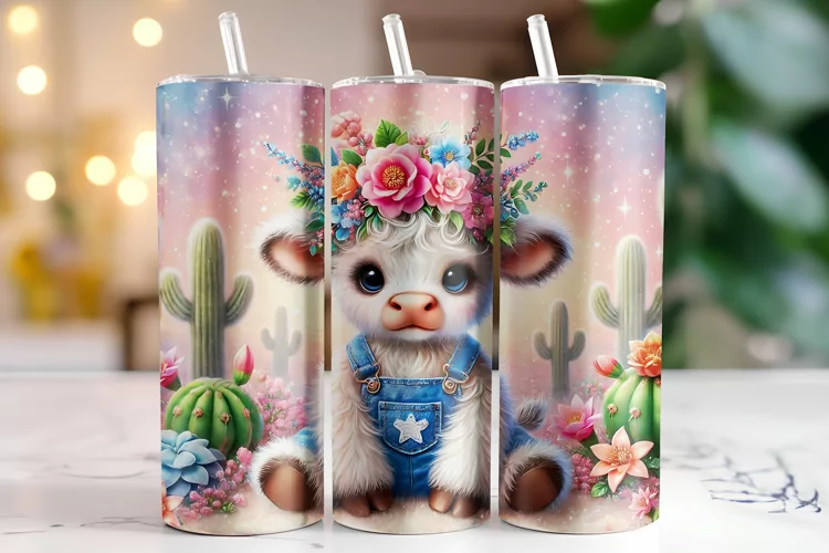 Cow Tumbler Wrap | Sublimation | Tumblers