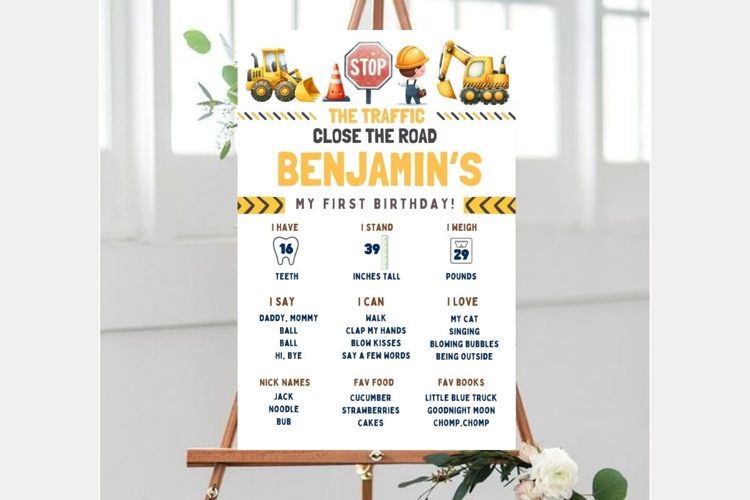 Baby Shower Welcome Sign Template 236 example image 1