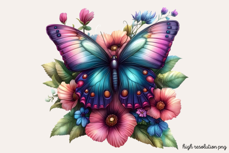 Watercolor Flowers Svg Image 12