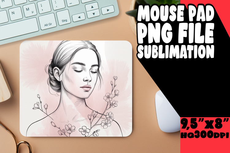 RADIANT mouse PAD Creative Magic, Beauty Woman