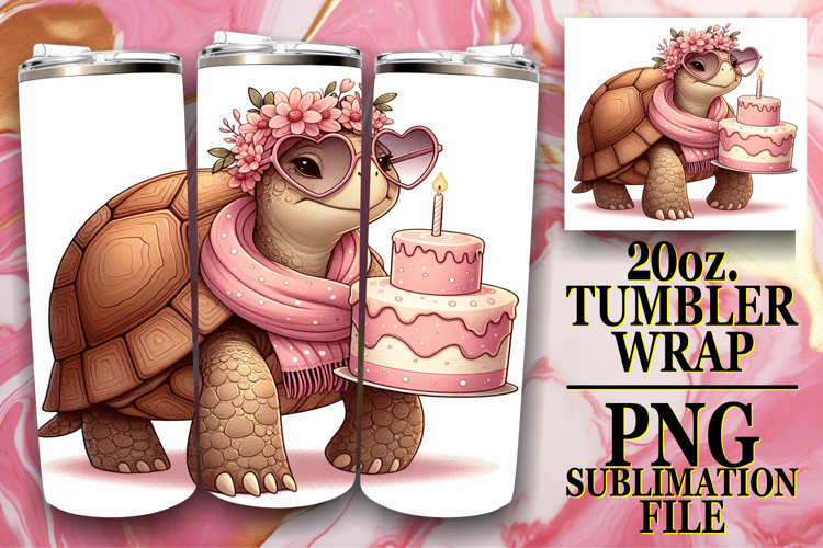 GIFT OF CHEER 20oz TUMBLER WRAP, Turtle