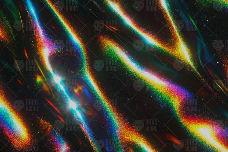 Abstract Rainbow Cosmic Glare Background