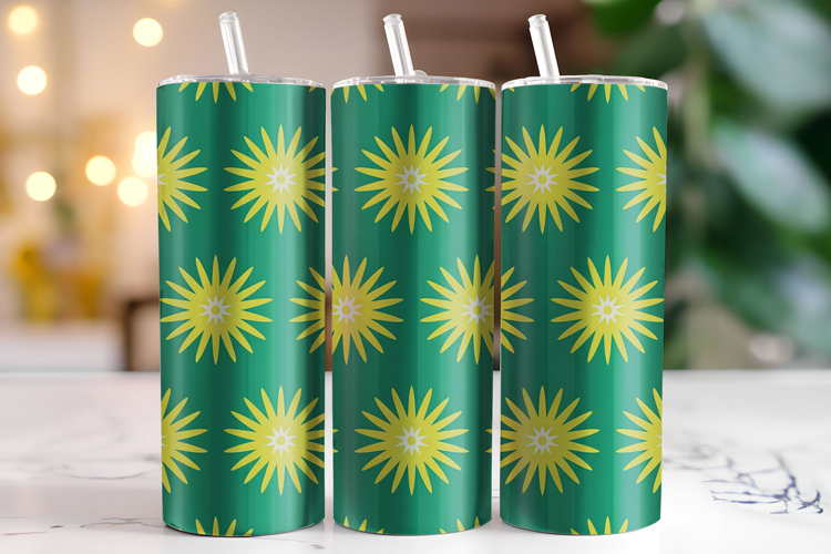 Floral Pattern Tumbler Wrap | Sublimation | Tumblers