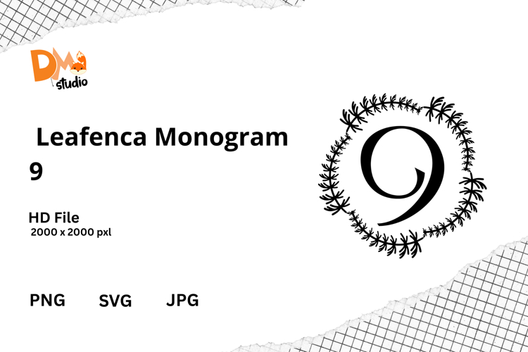 Floral Monogram Letter Svg Image 6