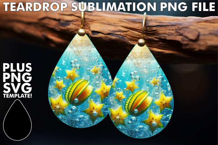 Playful TEARDROP Earrings Gift Ideas, 3D Fruits