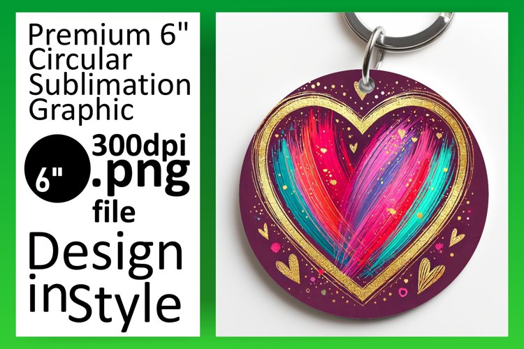 Vibrant Circle Design Car Coaster PNG , Heart