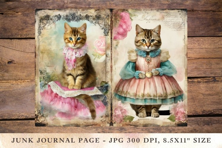 Printable Junk Journal Pages cat 11