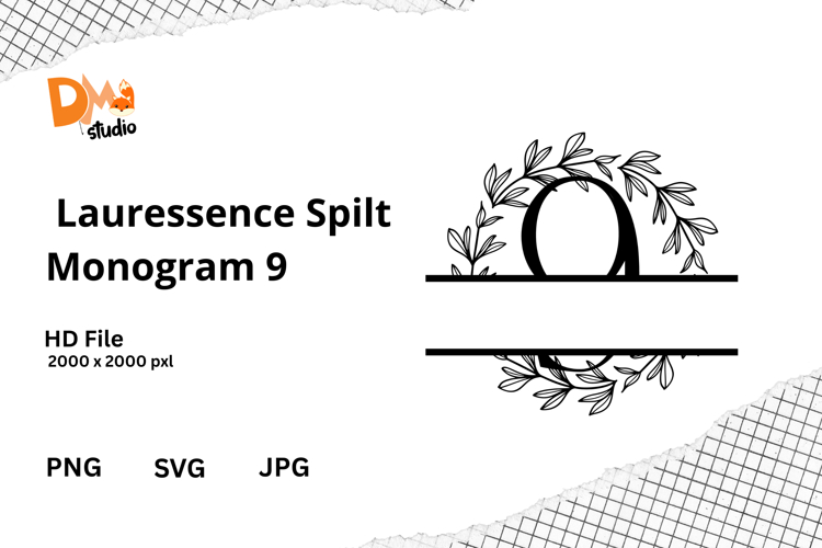 Floral Monogram Letter Svg Image 4