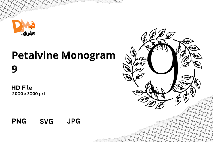 Floral Monogram Letter Svg Image 22