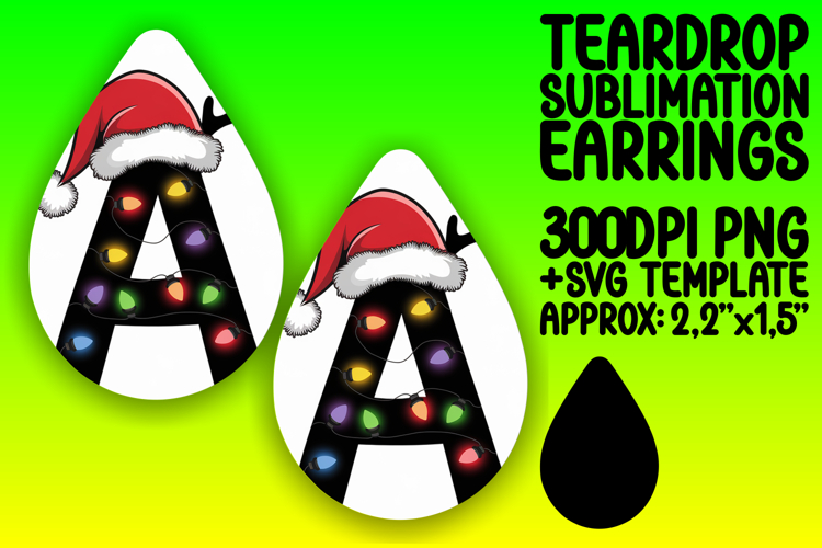Fresh Teardrop Earrings Artwork PNG , Christmas