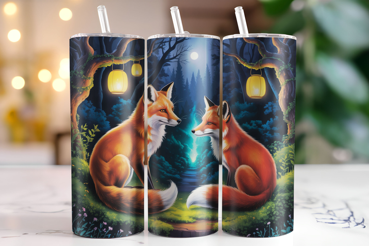Fox Tumbler Wrap | Sublimation | Tumblers