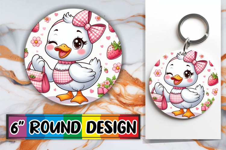 Joyful Circle Designs for Parties, Cute Goose
