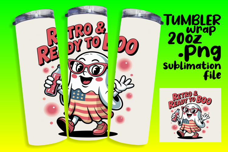 20oz Tumbler Design for Creative Gifts , Funny Ghost