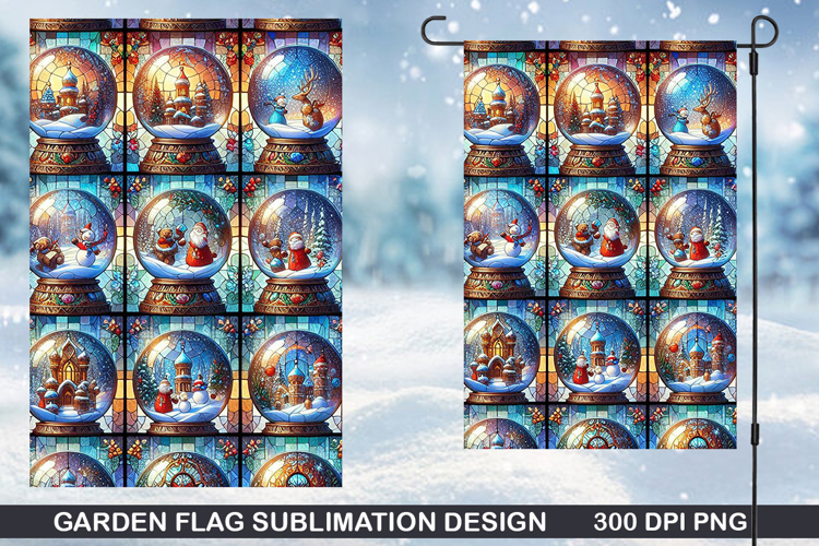Christmas Garden Flag Sublimation| Christmas Garden Flag PNG