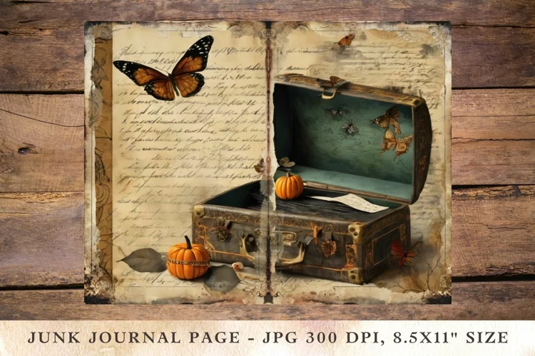 Printable Junk Journal Pages halloween 18