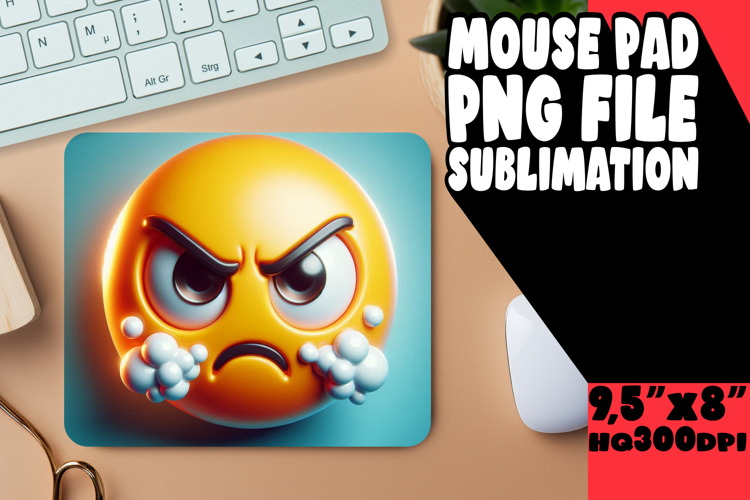 Radiant Mouse Mat Design Ideas, 3D Emoji