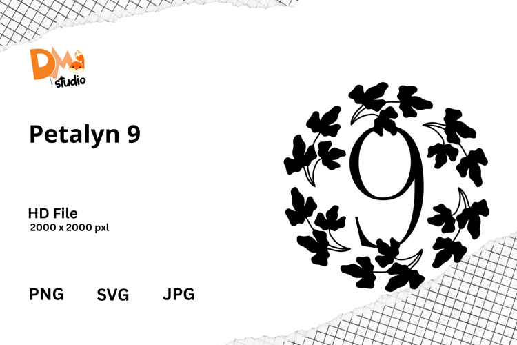 Floral Monogram Letter Svg Image 9