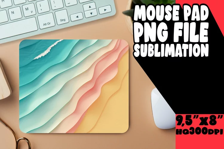 Unique Gradient Pattern Mouse Pad for Sublimation