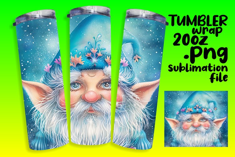 Mystical Meadow: Gnome Tumbler Sublimation - 20oz