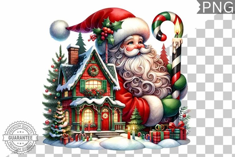 Santa Christmas Clipart Image 24