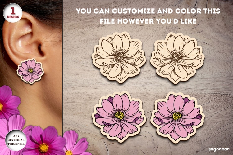 Boho Flower SVGs Image 20