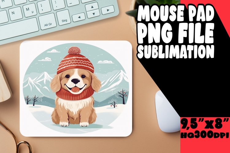 Winter Character Boho Mouse Pad Elegance