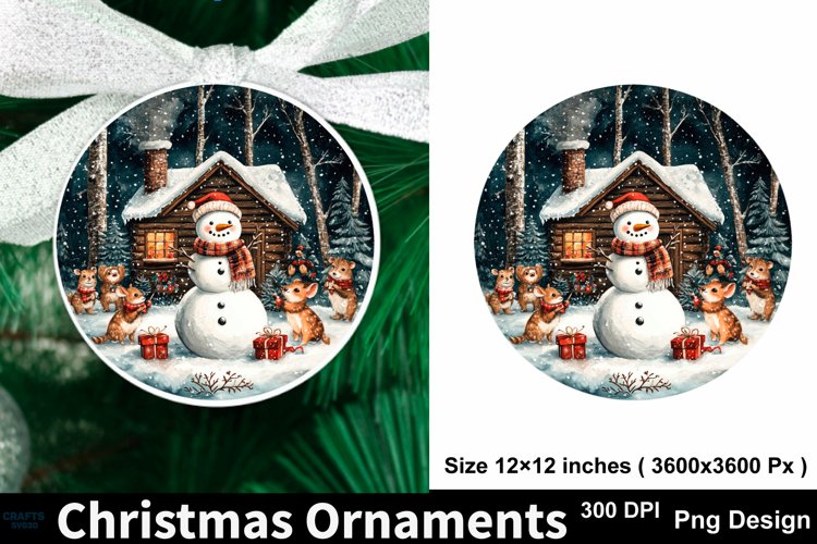 Round Christmas Ornament Svg Image 22