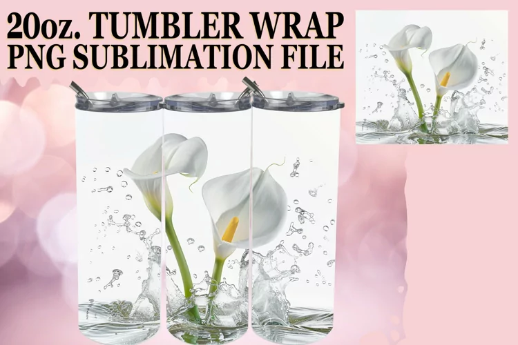 Zen Bloom: 20oz Sublimation Tumbler Art