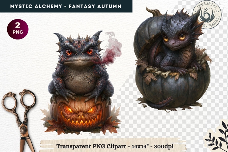 Gothic Witch Mystic Alchemy Clipart, Autumn Apothecary PNG