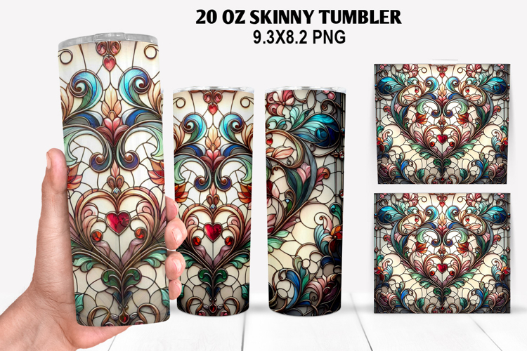 Flower Skinny Tumbler 20oz Wrap Design, Winter Tumbler Wrap