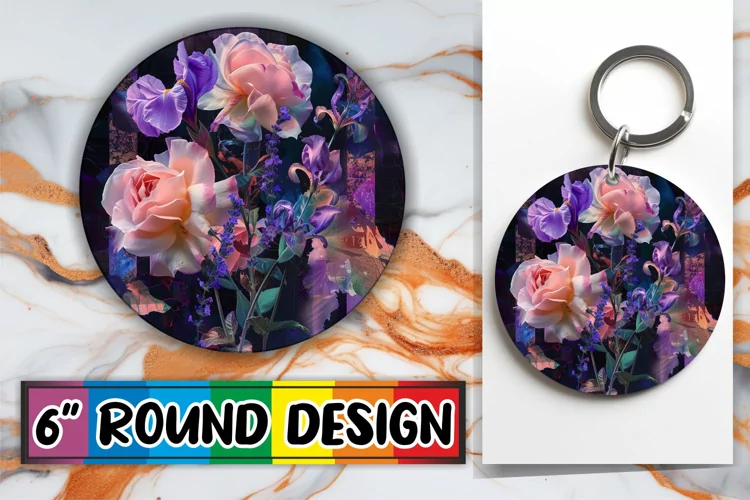 Botanical Bloom Keychain Sublimation
