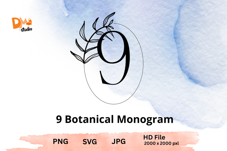 Botanical Monogram - Floral Letter Set for Elegant Designs