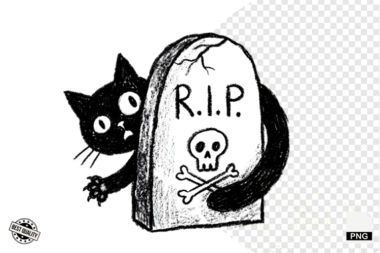 Halloween Cat Clipart Image 23