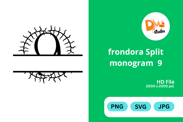 Frondora Split Monogram