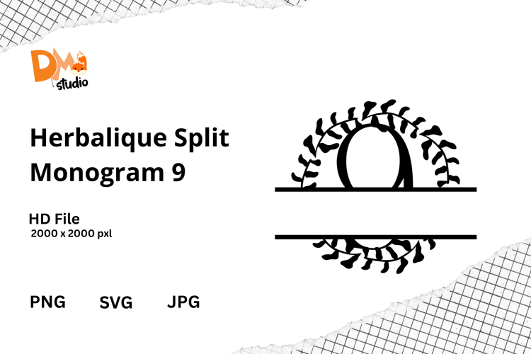 Floral Monogram Letter Svg Image 17
