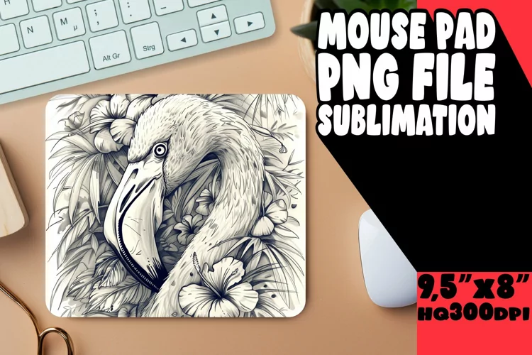 Coastal Retreat Flamingo Mouse Pads