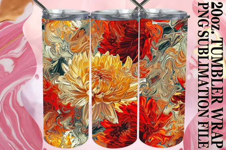 Whimsical Springtime Tumbler Wrap