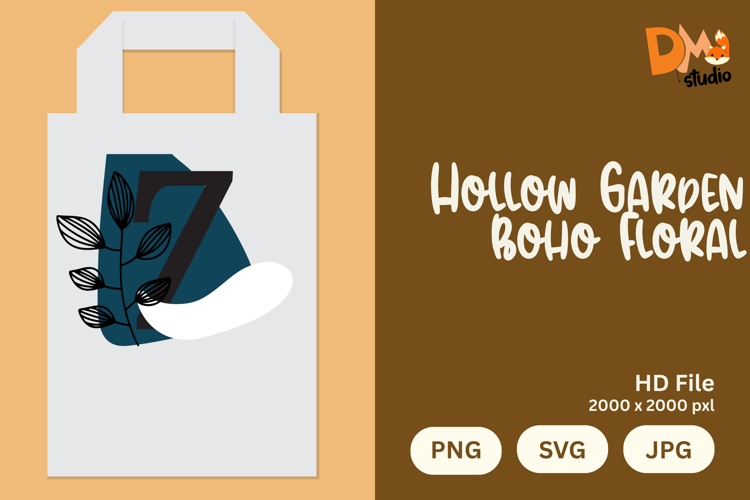 Boho Floral Svg Image 9