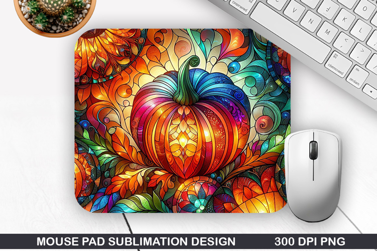 Pumpkin Mouse Pad Sublimation, Halloween Mouse Pad PNG
