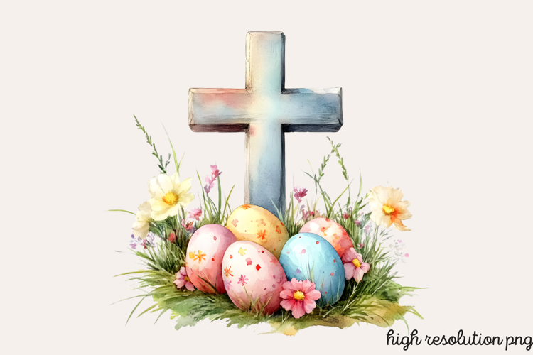 Easter Cross Clipart Image 10
