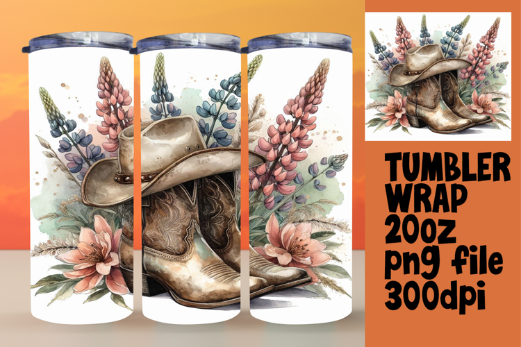 Unique 20oz Tumbler Gift Design , Western