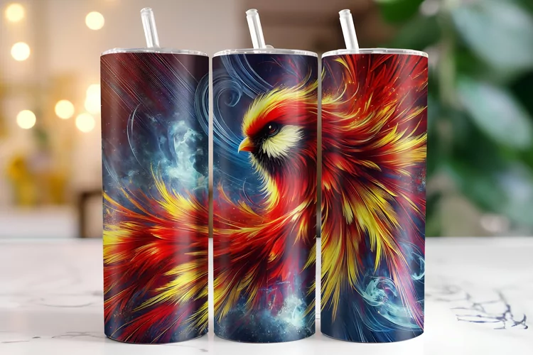 Cardinal Bird Tumbler Wrap | Sublimation | Tumblers