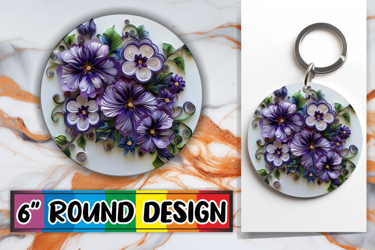 Sophisticated 3D Petal Sublimation Accessories example image 1