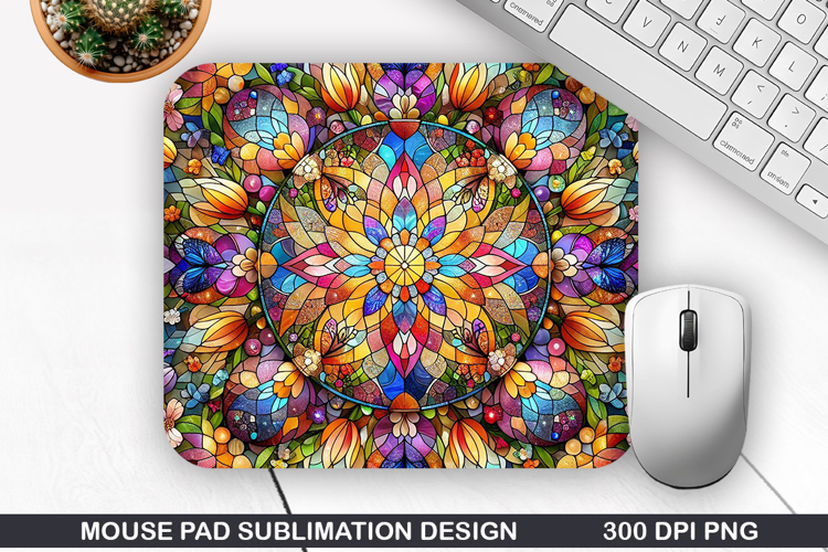 Flowers Mouse Pad Sublimation, Easter Mouse Pad PNG