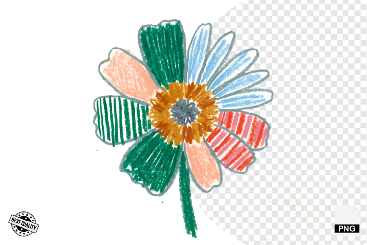 Autumn Wildflowers Meadow Clipart