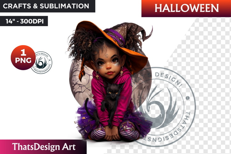 Cute Halloween Witch Clipart, Urban witch PNG,kids halloween