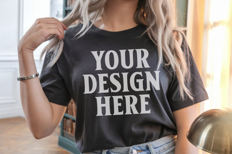Comfort Colors 1717 Pepper T-Shirt Mockup example image 1